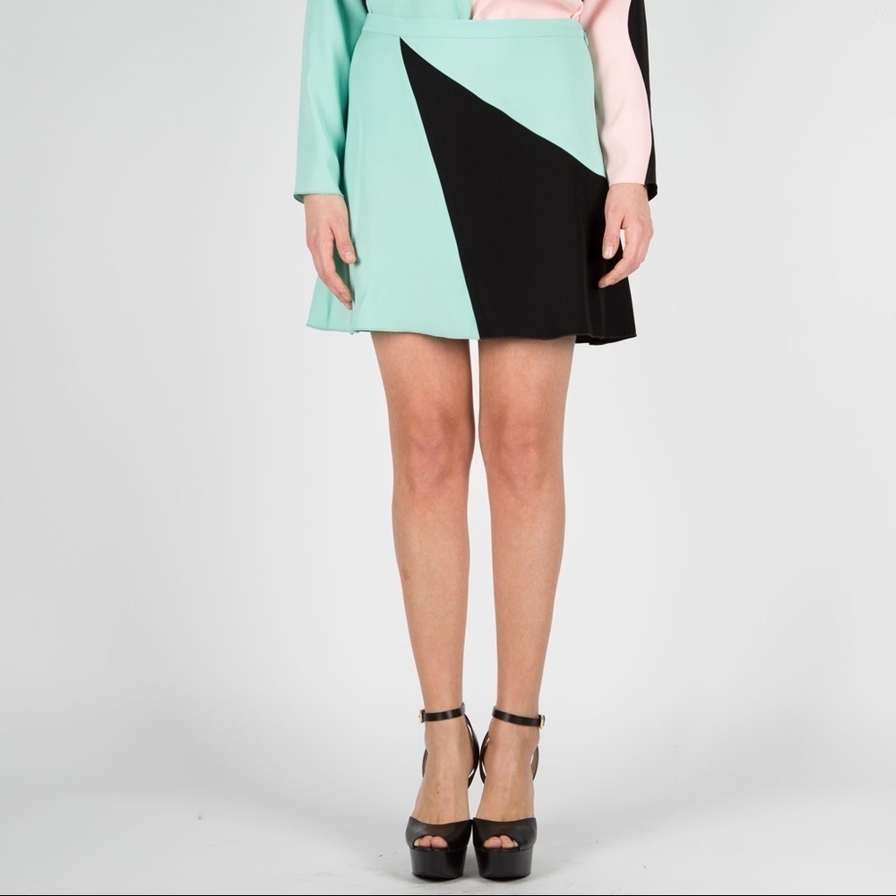 New Marc Jacobs Women's A-Line Dusty Jade Green Skirt (15)